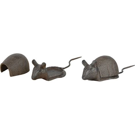 CUSTODIA PER CHIAVI TOPOLINO IN GHISA 18X6,3X5 CM ACCESSORI GIARDINO ESTERNI