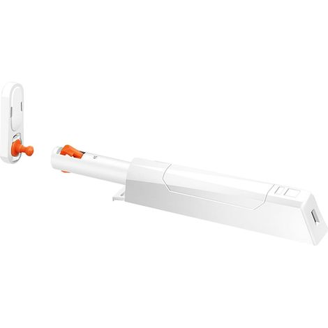 Sichern Sie Ihre Schranktüren mit einem magnetischen Rückprallschutz für einfache Handhabung (weiß). (1/5)
