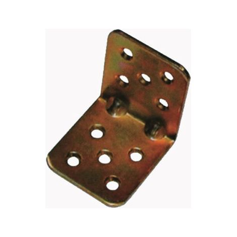 PIASTRA GIUNZIONE PIEGATA PER PALI MM 90X90X40 SPESSORE MM 2,5 PZ. 2 (22782/2)