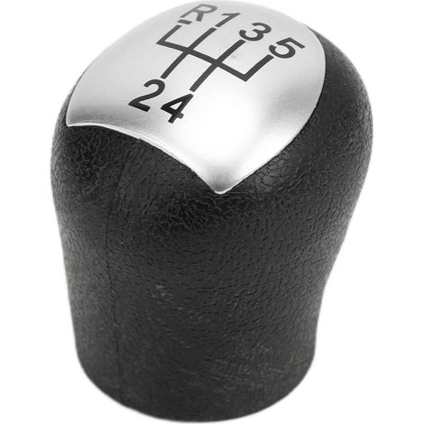Levier de vitesse pour Renault Kangoo 2006-2008, pommeau de changement de rapport en alliage, antidérapant, résistant à l'usure et à la corrosion, remplacement facile, couleur argent et noir, pièce au (1/5)