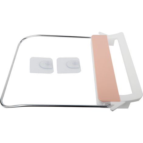 Support Lavabo Pliable - En Matériau PP Robuste - Pour Salle De Bain Et Cuisine - Installation Murale Sans Perçage - Couleur Rose (1/5)