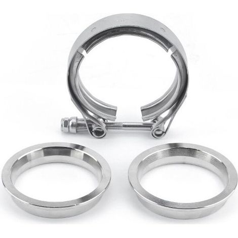 Convient aux kits de colliers de serrage en V mâles/femelles de 2,5 pouces (63 mm), aux tuyaux de turbo, aux soupapes de décharge et aux tuyaux d'échappement de turbines en V. (1/2)
