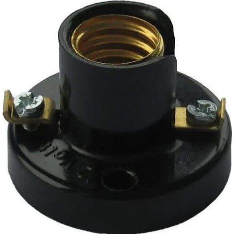 Douille patère E10, 2A, 250V, 2 trous de montage à 30 mm de distance - Douille patère E10, 2A, 250V, 2 trous de montage à 30 mm de distance (1/2)