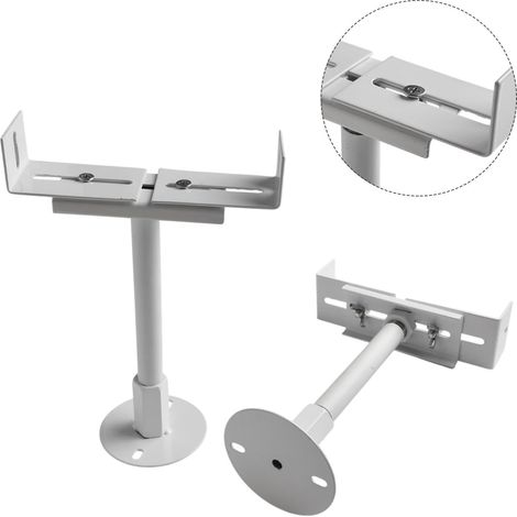 Paire de supports de radiateur en aluminium – Pieds tubulaires pour radiateur – Support de radiateur réglable en hauteur pour support vertical (réglable de 31 à 36 cm)