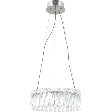 Suspension glamour cristal Ø39 chrome LED 24W Italux (1/5)