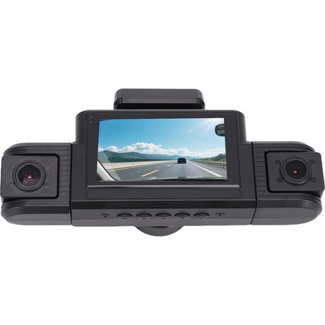 Caméra de Tableau de Bord à 4 Canaux, 3 Caméras Avant et 1 Arrière, Caméra de Tableau de Bord de Voiture WiFi à 360 Degrés 1440P 1080P avec Enregistrement en Boucle de Capteur (1/5)