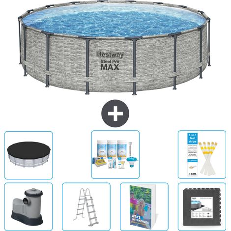 Bestway Steel Pro MAX Rund - 488x122 cm - 8-teilig S581