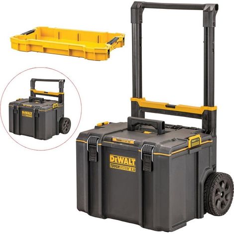 Dewalt Tough System 2.0 DWST83295-1 DS450 Rolling Mobile Tool Storage Box + Tray (1/4)