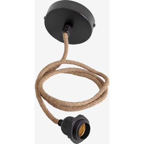 SKLUM Kabel für Außen-Deckenleuchte Coyle Schwarz