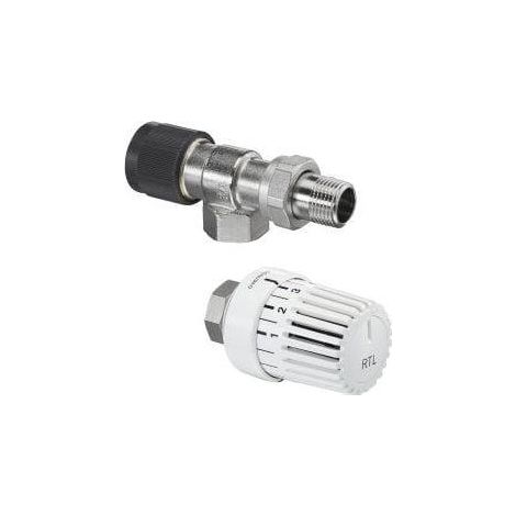 OVENTROP Jeu de limiteur de température de retour DN 15, vanne axiale de retour et thermostat Uni RTLH, 1028364 (1/2)
