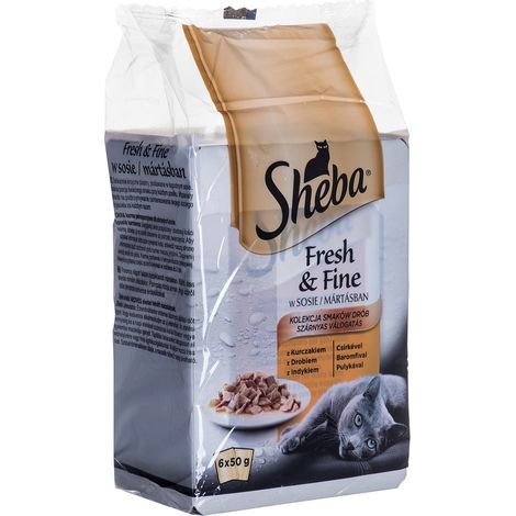 Sheba Sachets Frais & Fins 6x50g Aliment humide pour chat en sauce 1 pc. (1/3)