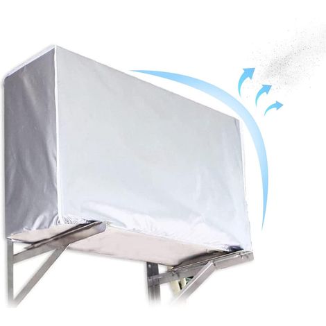 Air conditioner cover, outdoor air conditioner cover, dustproof and waterproof silver fabric screen protector (86  30  56 cm) [Energy class A+++] (1/5)