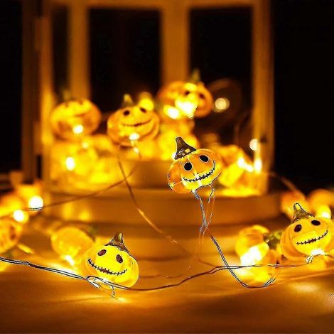 Kürbisdekoration für Halloween, 3 m, 30 LEDs (1/5)