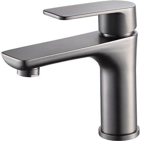 (sans Tuyau)robinet De Lavabo Cascade Robinet De Salle De Bain Avec Tuyau De 60 Cm, Nickel Bross (1/5)