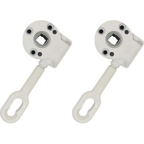 Treuil Store banne Manuel pour détachées terrasse Caravane Exterieur Camping Car auvent Caravane Store banne Coffre Bras Enrouleur Exterieur pièces (Blanc, 170mm 2pc) (1/5)