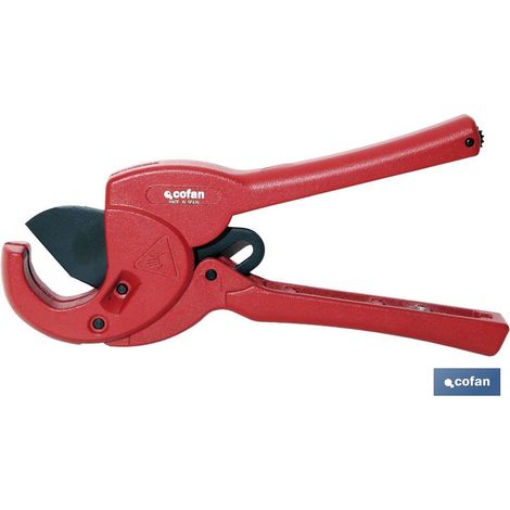 COFAN cortatubos tijera para plástico 35 mm (13/8) , Tijera cortatubos para plástico. Medida del diámetro: 35 mm (1 3/8). Cuenta con el sistema ICS (Instant Change System), por lo