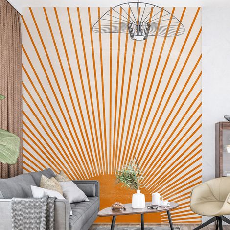Papier peint panoramique - Soleil Boho - 130 cm x 182 cm (1/4)