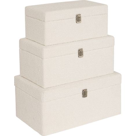 Baúl Carlie blanco 54x26cm - Atmosphera créateur d'intérieur (1/5)