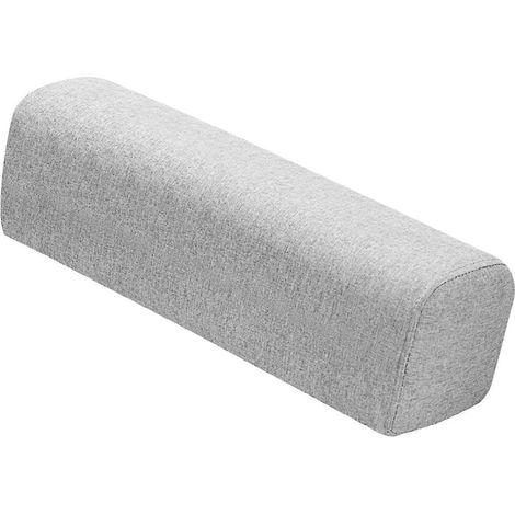 Coussins d'accoudoirs gris clair pour canapé, support en mousse haute densité, coussins pour les coudes, compatibles avec les canapés, les chaises et les voitures. (1/5)