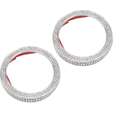 Set mit 2 Ersatz-Zierringen für die Klimaanlagenknöpfe von Mercedes-Benz GLE, M, GLK, SL, GLS und SLK (1/5)