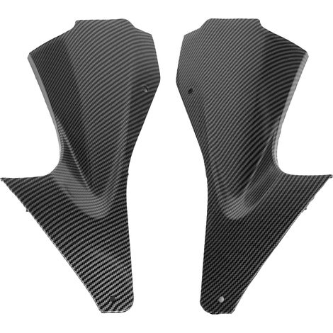 Couvercle de conduit d'air latéral de moto en Fiber de carbone, 2 pièces, pièce d'insertion de carénage adaptée à Yamaha YZF R6 2006 – 2007