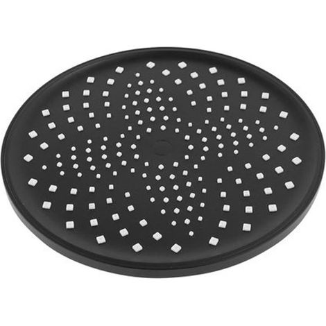 Trade Shop - SCHWARZER RUNDER DUSCHKOPF 22,5 CM ABS BADEZIMMERMISCHER ANTI-KALK-FILTER 87131 -