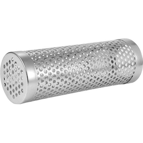 Juego de utensilios para barbacoa: tubo ahumador de acero inoxidable, caja ahumadora para exteriores. (1/2)