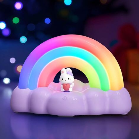 Bardusch-Veilleuse arc-en-ciel enfants tactile LED minuterie 3 modes éclairage USB rechargeable 1200 mAh (1/5)