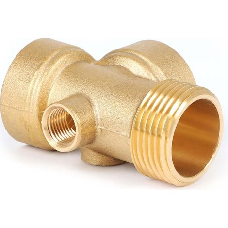 Raccord en laiton 4 voies DN25 1" DN13 1/4" pour Réservoir à vessie réservoirs sous pression (1/5)