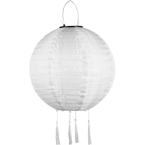 Farol solar LED para exteriores, colgante, 200 mm / 8 pulgadas, resistente al agua IP65, batería integrada de 600 mAh, ideal para decorar jardines, patios, bodas y fiestas. (1/5)