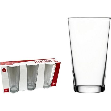 40 cls vaso para cubatas konik cok similar vaso conil vicrila  - caja 3 unidades (1/2)