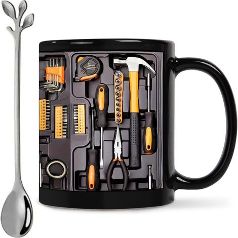 Tasse En Céramique - Boîte À Outils Mécanicien - 330 Ml - Cadeau Original Pour Homme - 1 Pièce (1/5)