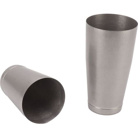 Cocktailshaker aus Edelstahl 304, 2-teilig, Barkeeper-Mixer, Weinkrug, Antik-Finish mit Sockelbecher (1/5)