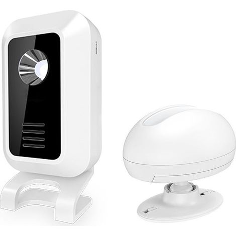 Allarme ingresso con sensore di movimento  Campanello senza fili con allarme da 120 dB e 60 suonerie (1/4)