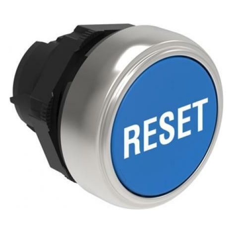 Lovato pulsante rasato reset blu lpcb1196