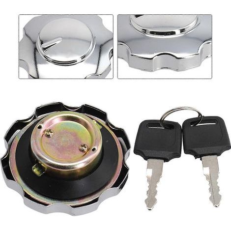 Bouchon de réservoir d'essence universel en alliage d'aluminium pour moto, quad et autres véhicules, avec verrouillage et protection pour réservoir d'huile. Pièces détachées pour voitures. (1/5)