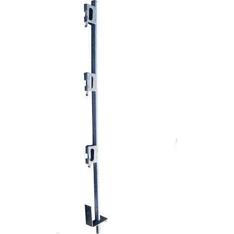 Garde-corps de protection galvanisé Ø 25 mm – 3 bloqueurs – Hauteur 1,60 m – Conforme norme EN 13 374 Classe A