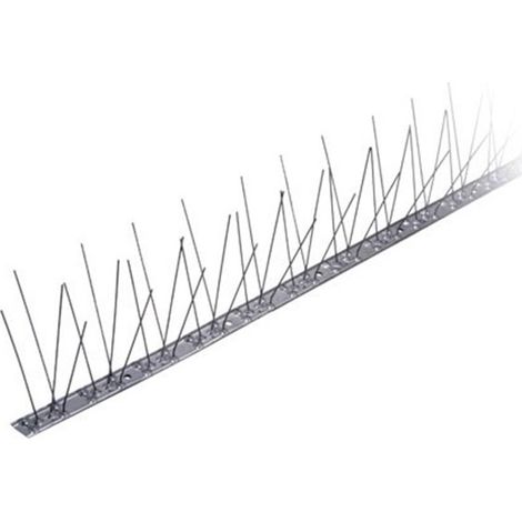 Dissuasore di volatili ONDULINE in acciaio inox. N° 60 punte. Lunghezza 100 cm.