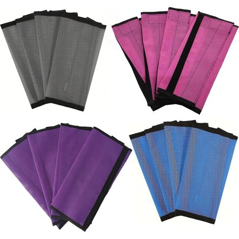 Juego de 16 botas contra moscas para caballos, mallas de malla ajustables Shoofly de 14,76 pulgadas para protección contra insectos, (1/5)