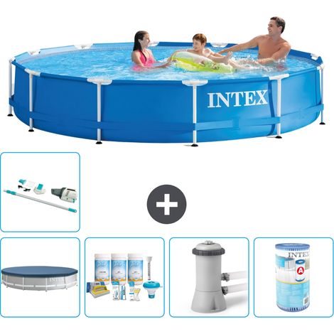 Intex Piscine Tubulaire Ronde - 366x76 cm - 6-pièces S41552 (1/5)