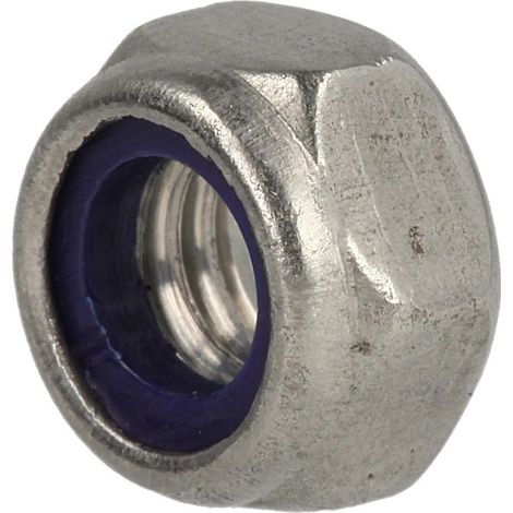 Ecrou de sécurité hexagonal M6 DIN 985, inox A 2