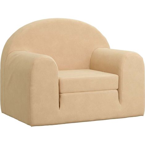 Maison Exclusive - Schlafsofa für Kinder Creme Weicher Plüsch