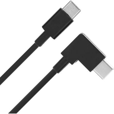 Câble de données coudé à 90° de 1 m, USB-C vers USB-C, pour lunettes de vol DJI FPV. (1/5)