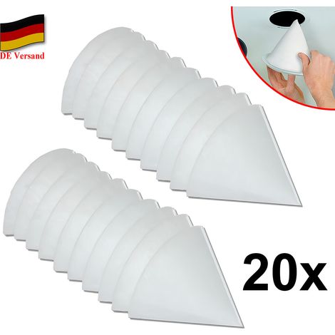 Lot de 20 filtres coniques G4 DN125 pour bouches d’extraction – env. 180 mm (1/5)