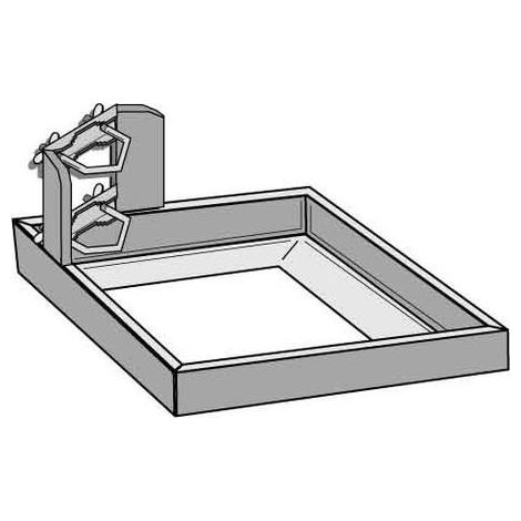 Support pour mât d'antenne Televes BS50 acier galvanisé durable
