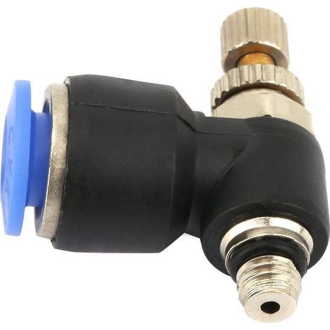 pcs raccord pneumatique enfichable tube raccord pneumatique vanne de régulation tube régulateur de vitesse de débit d'air (SL6-M5) (1/5)