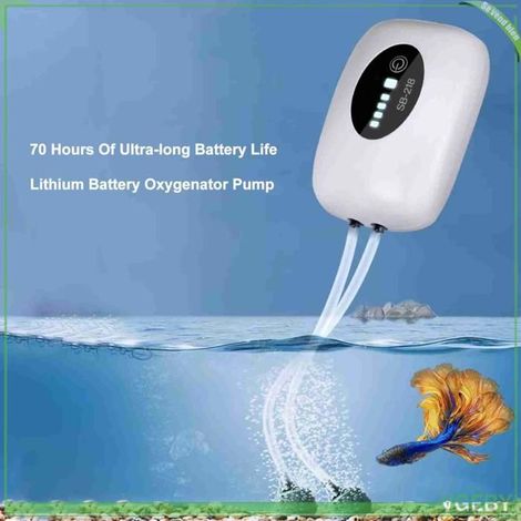 Pompe à oxygène - FAFEICY - 2600mAh - Batterie 2600mAh - Mode intermittent 10s/10s - Silencieuse ≤30 dB (1/5)