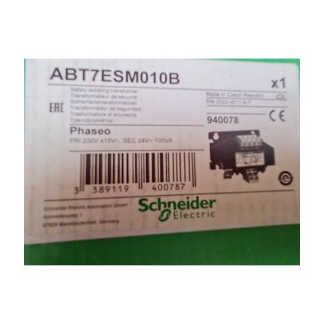 ABT7ESM010B 230V , 24V AC 100VA SCHNEIDER TRANSFORMATEUR de Sécurité 4,2A
