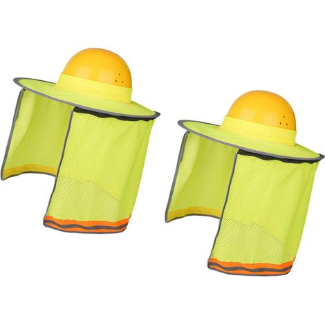 Visiera parasole per casco da cantiere, 2 pezzi, di colore verde