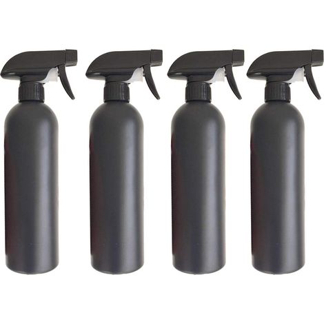 Lot de 4 flacons pulvérisateurs rechargeables pour lotion, shampoing, désinfectant et huiles essentielles, pompe à liquide cosmétique polyvalente (1/5)